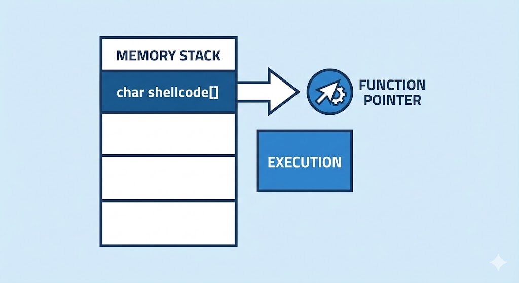 Shellcode validation via C pointer